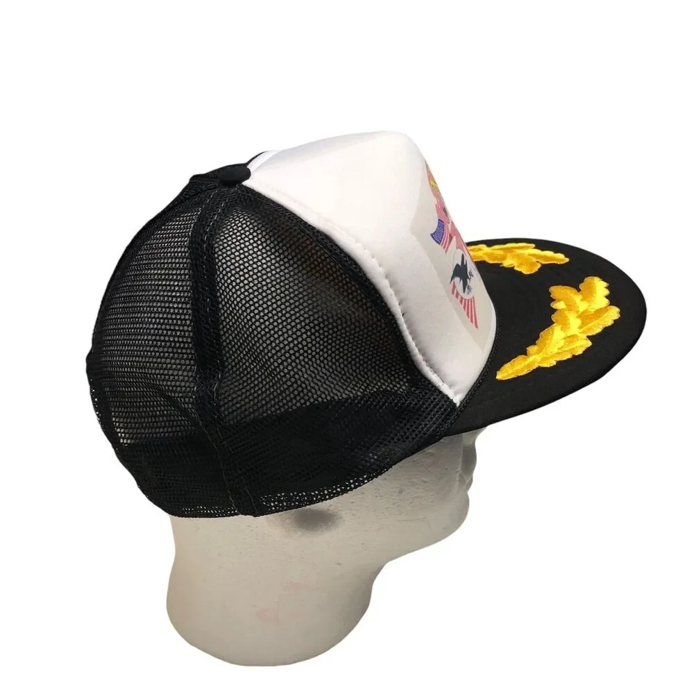Vintage AMARC Mesh Snapback Trucker Hat Cap Rope Style - A 